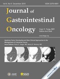 Journal of Gastrointestinal Oncology Cover